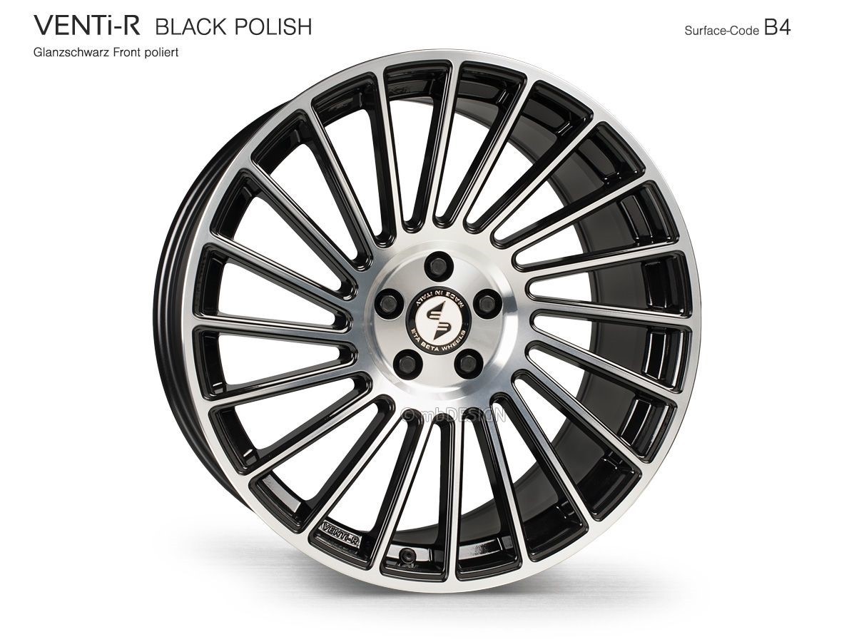 EtaBeta VENTi-R DC 9x19 5x108 ET25 Black Matt Polish