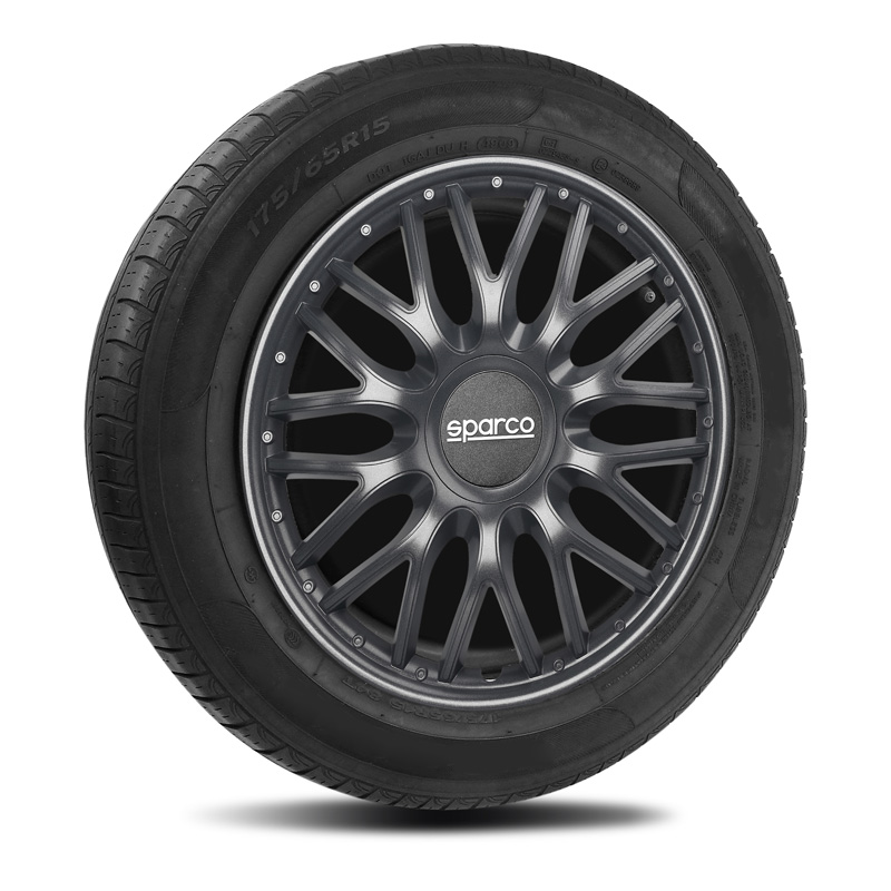 Sparco Wieldoppen Roma - 14-inch - Grijs - Set van 4 stuks