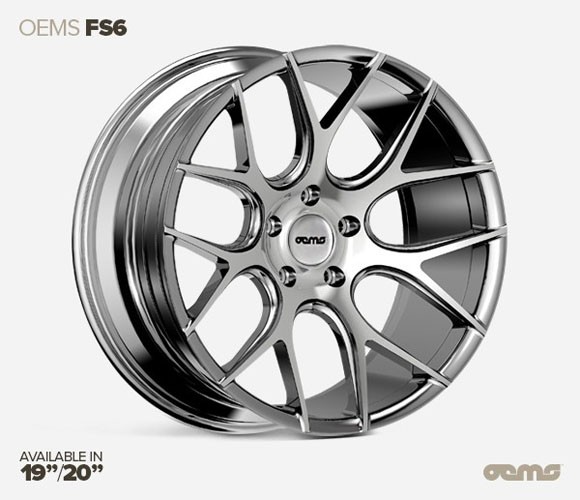 OEMS FS6 20X8.5 5X112 ET38 SILVER-MACHINED-FACE Velgen