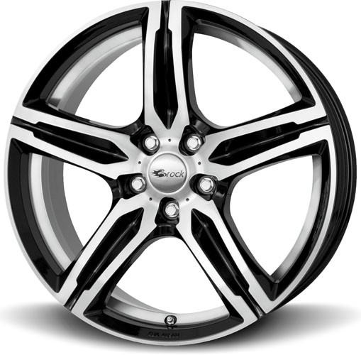 Brock B29 8x18 5x112 ET30 zwart glanzend - front polijst (SGVP)