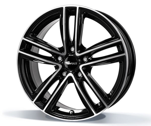 RC Design RC27 6,5x16 5x114,3 ET50 glanzend zwart / front gepoli