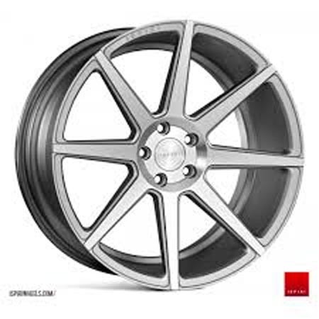 ISPIRI ISR8 19X9.5 5X112 ET45 SATIN SILVER MACHINED Velgen