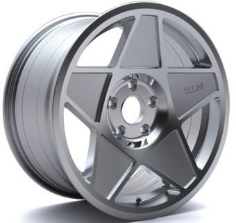 3SDM 0.01 Zilver 9,5x18 5x100 ET35 Velgen