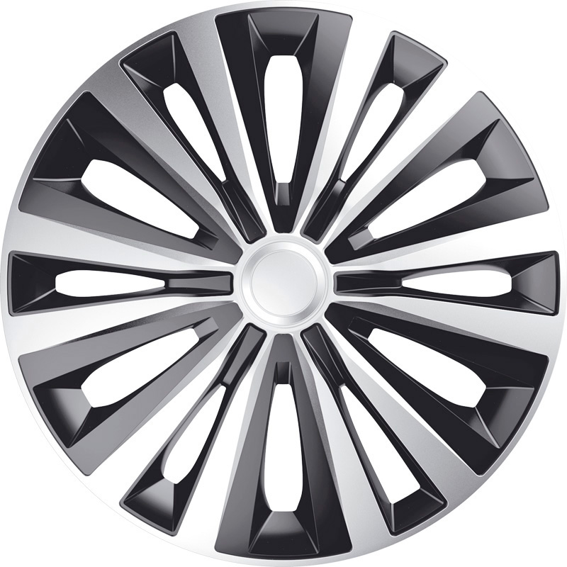J-Tec 4-Delige Wieldoppenset Multi 16-inch zilver/zwart