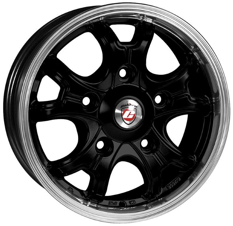 Velgen Calibre Dominator 6.5x16 5x118 Black/Polished lip