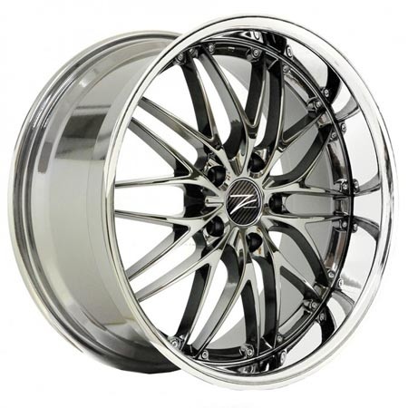 Z-Performance Two Black Chrome Inox 8x19 5x120 ET38 Velgen
