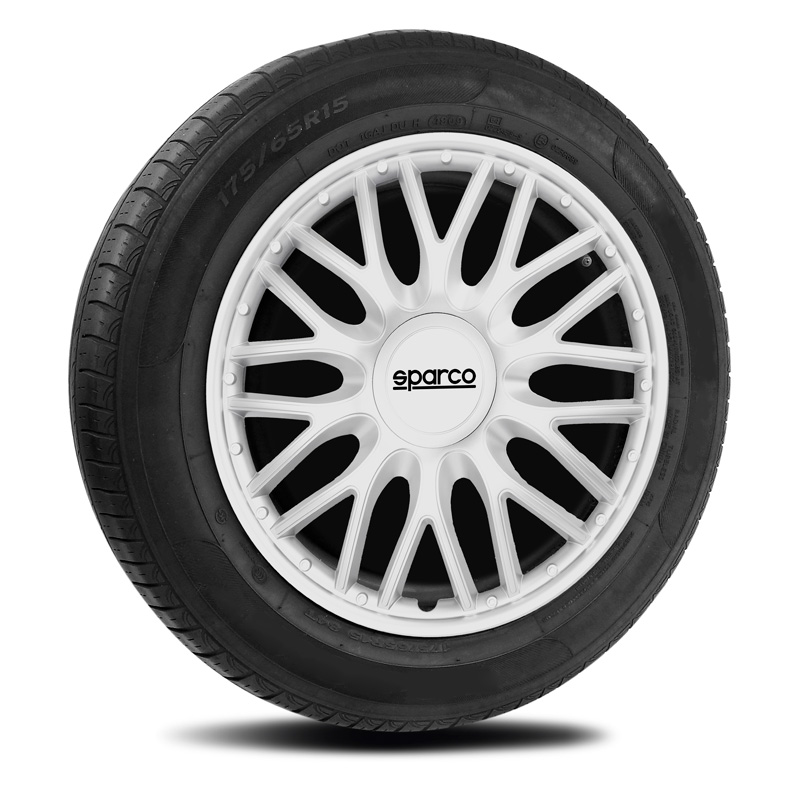 Sparco Wieldoppen Roma - 13-inch - Zilver - Set van 4 stuks