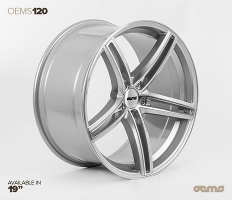 OEMS 120 19X8.5 5X112 42 MACHINED SILVER VELGEN