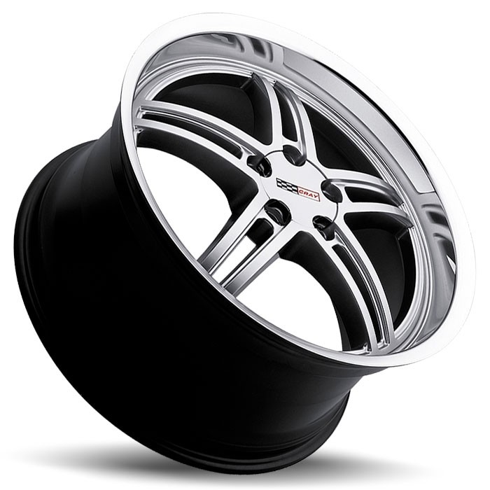 Velgen Cray Scorpion 17x9 5x120,65 ET50 Zilver + Machined Rand