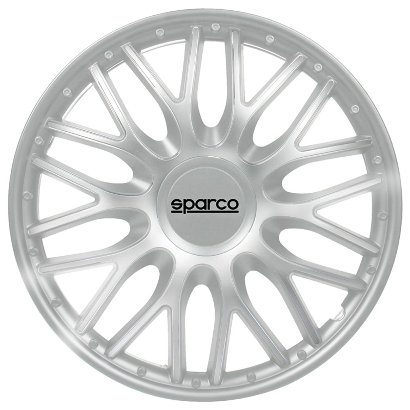 Sparco Wieldoppen Roma - 15-inch - Zilver - Set van 4 stuks
