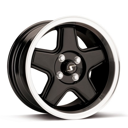 Velgen Schmidt Retro-ML Gloss zwart 9x16 4x100 ET15