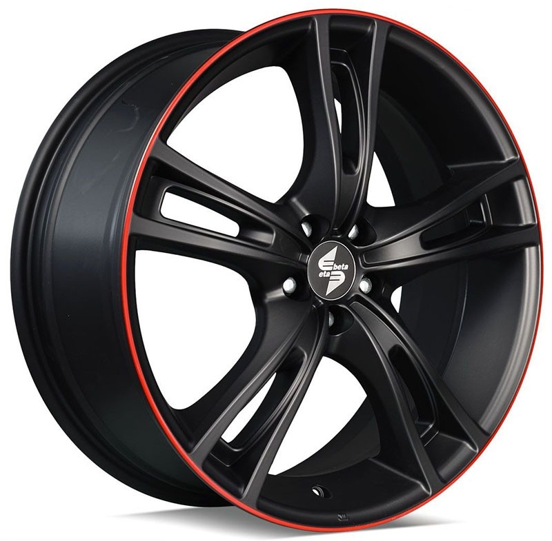 Velgen EtaBeta Rochel zwart red 9x20 5x130 ET45