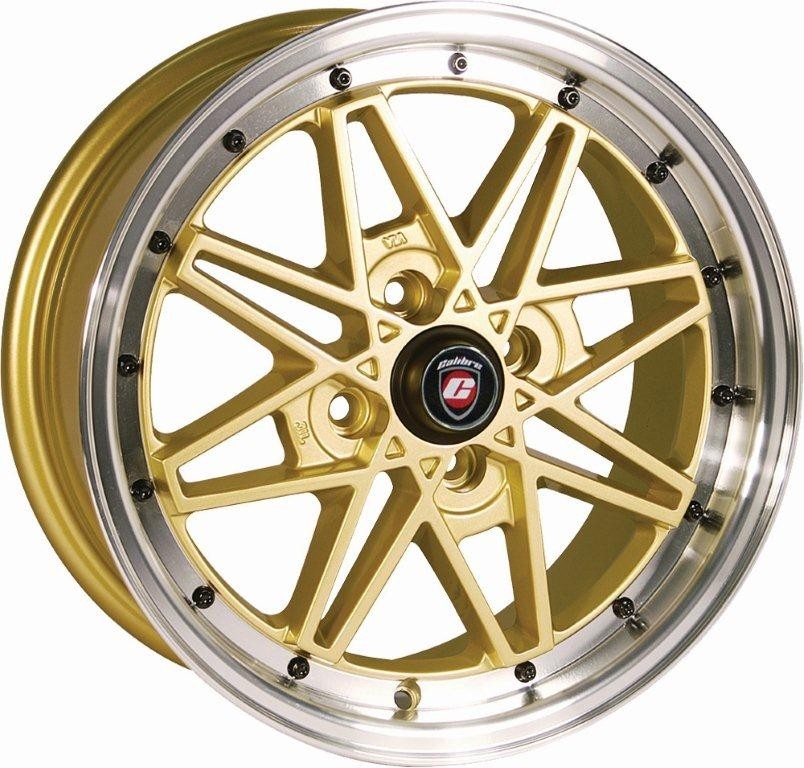 Velgen Calibre Eclipse 7x15 4x100 Gold/Polished lip