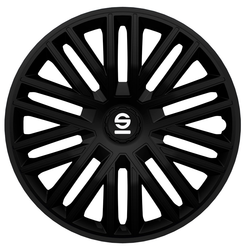 Sparco Wieldoppen Bergamo - 14-inch - Zwart - Set van 4 stuks
