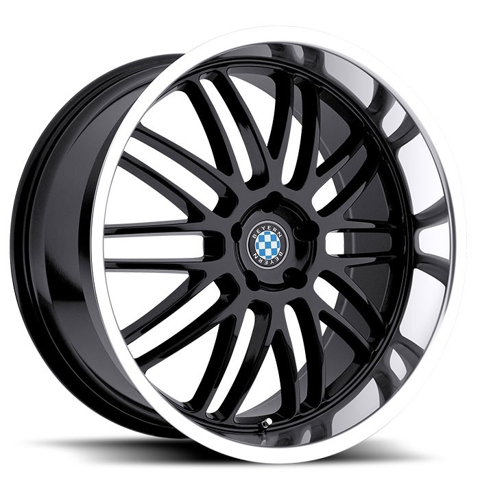 Velgen Beyern Mesh 18x8,5 5x120 ET15 Glanzend Zwart + Machined R