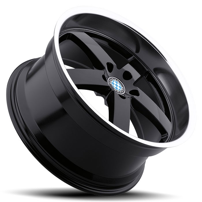 Velgen Beyern Rapp 19x8,5 5x120 ET40 Glanzend Zwart + Machined R