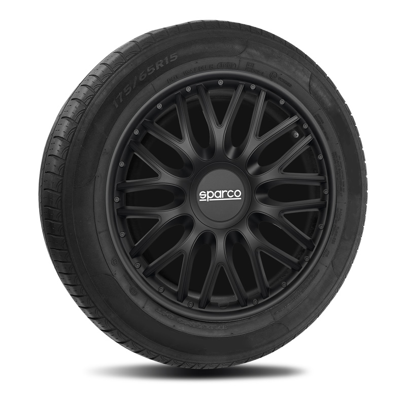 Sparco Wieldoppen Roma - 15-inch - Zwart - Set van 4 stuks