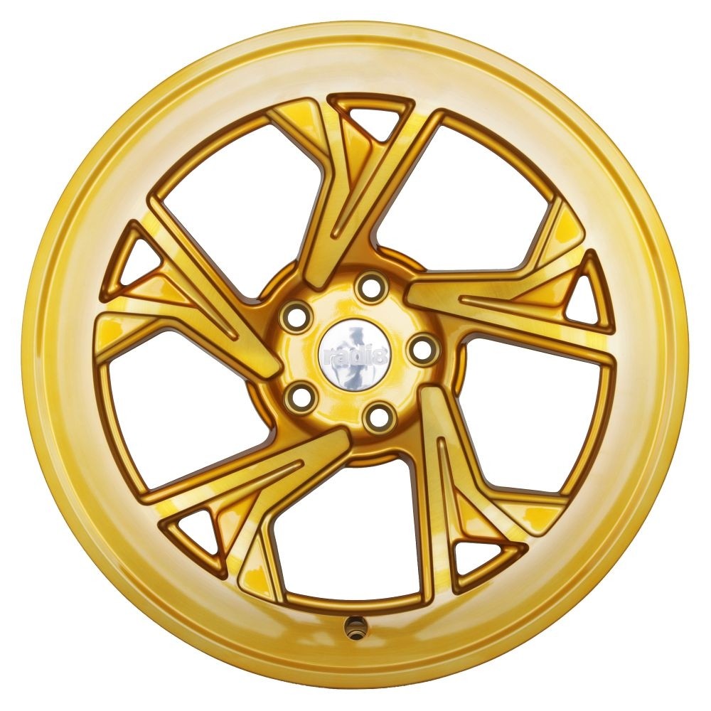 RADI8 C5 8.5x19 5x112 45 Brushed Gold 66,6 Velgen