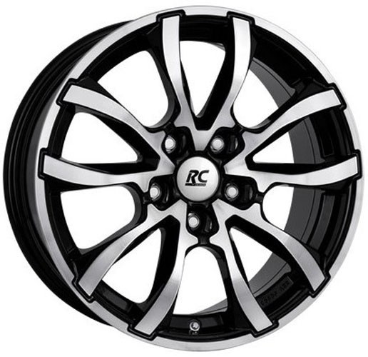 RC Design RC23 7,5x17 5x108 ET45 glanzend zwart / front gepolijs