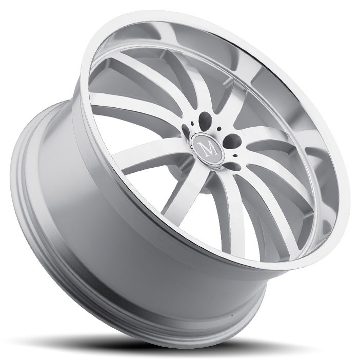Velgen Mandrus Wilhelm 22x10,5 5x112 ET42 Zilver Machined Face &