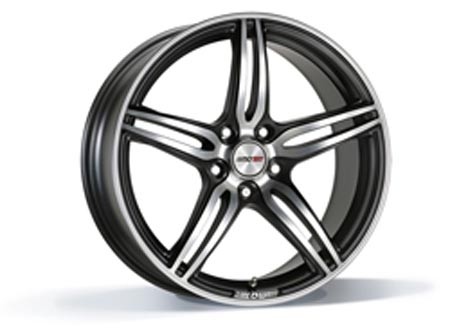 Motec Penta Metallic Black Matt Polish 9x20 5x112 ET30 Velgen