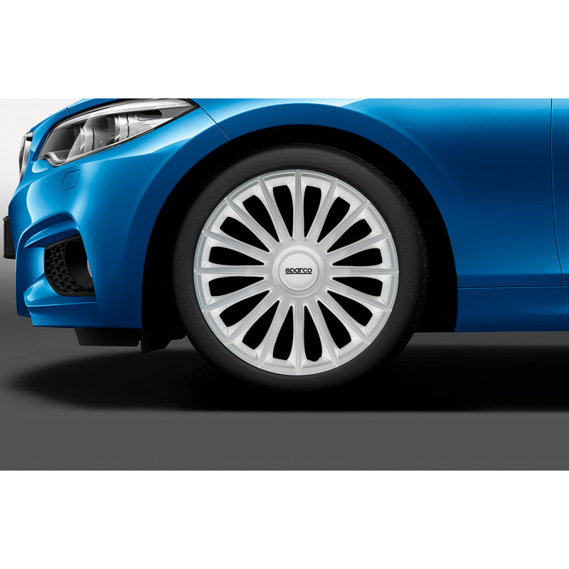 Sparco Wieldoppen Treviso - 15-inch - Zilver - Set van 4 stuks