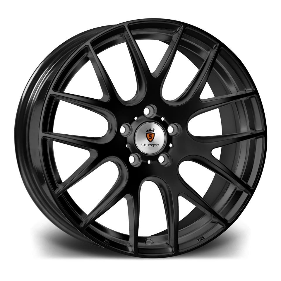 STUTTGART ST3 10x20 5x120 ET38 MATT BLACK Velgen