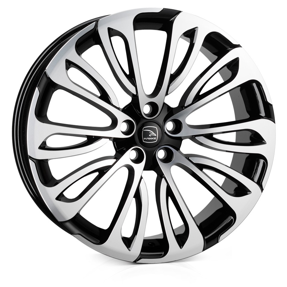Velgen Hawke Halcyon 22x9,5 5x120 ET40 Zwart gepolijst