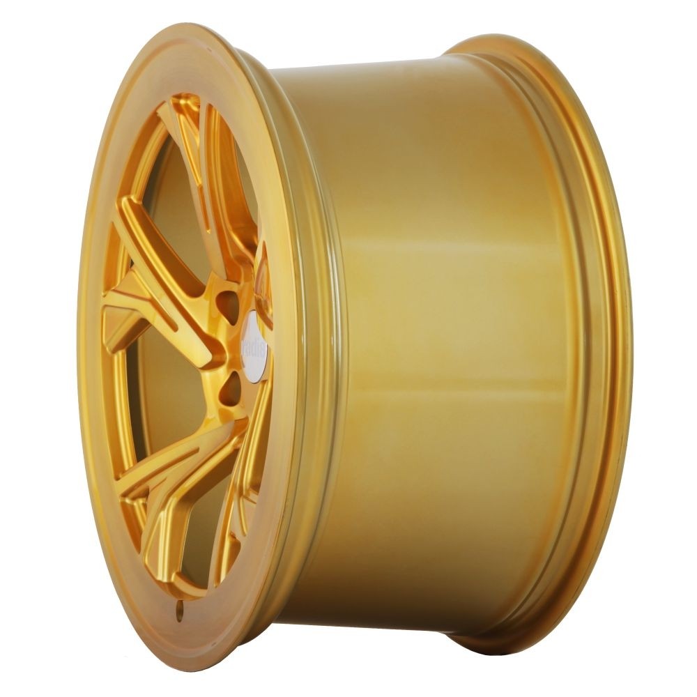 RADI8 C5 8.5/9.5x18 5x112 40 Brushed Gold 66,6 Velgen