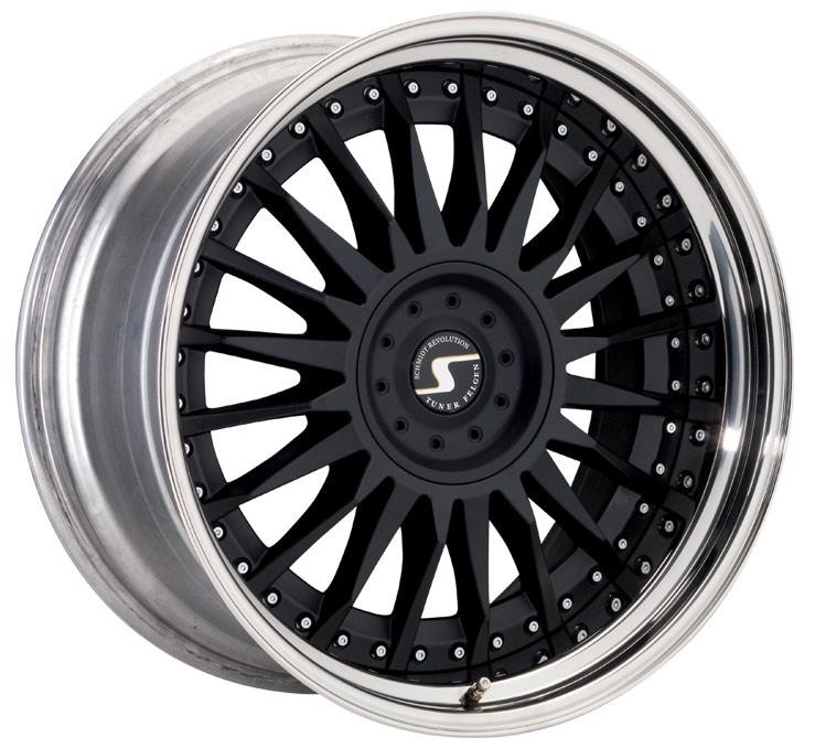 Schmidt CC Line Velgen (Rad-Inox) 3dlg zwart 8,5 - 9,5x21