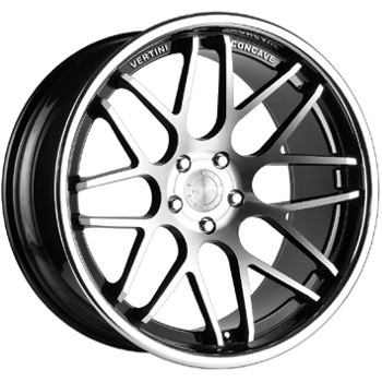 VERTINI MAGIC CONCAVE INOX BLACK MACHINED FACE 9,5x22 5x120
