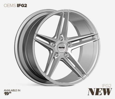 OEMS IFG 2 19X9.5 5X120 33 MACHINED SILVER VELGEN