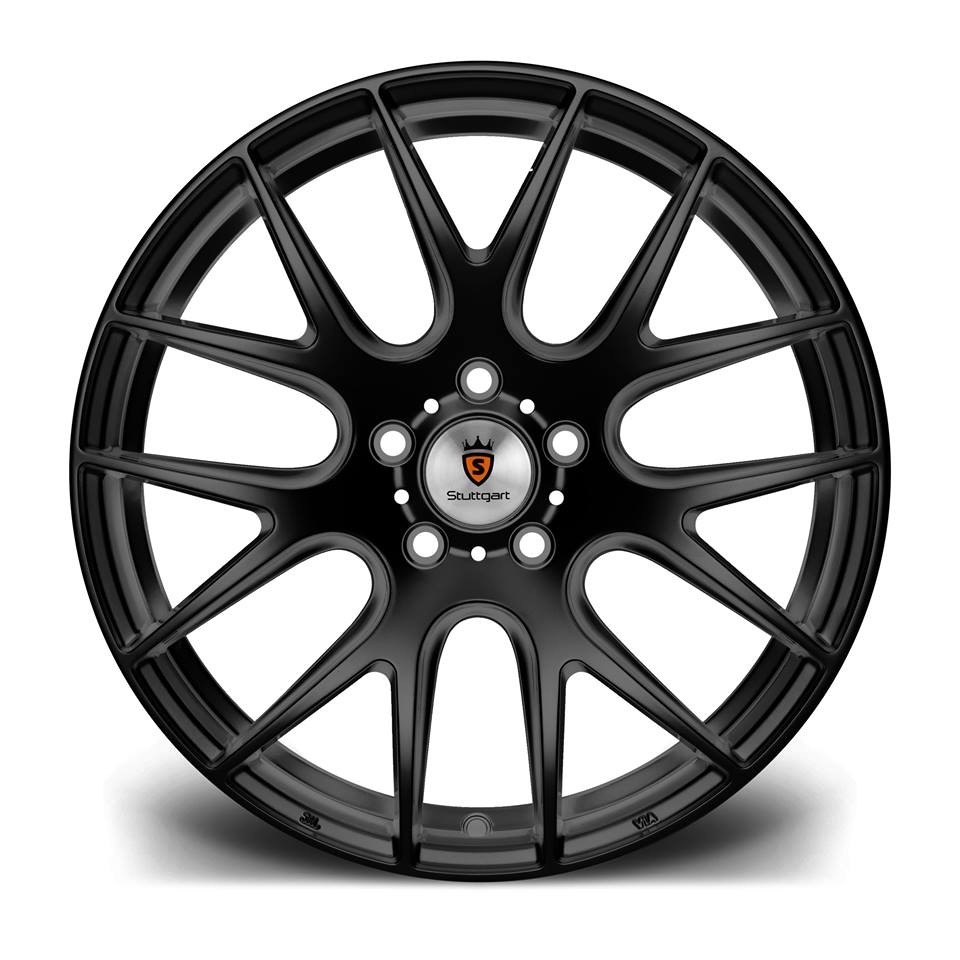 STUTTGART ST3 9.5x19 5x120 ET40 MATT BLACK Velgen