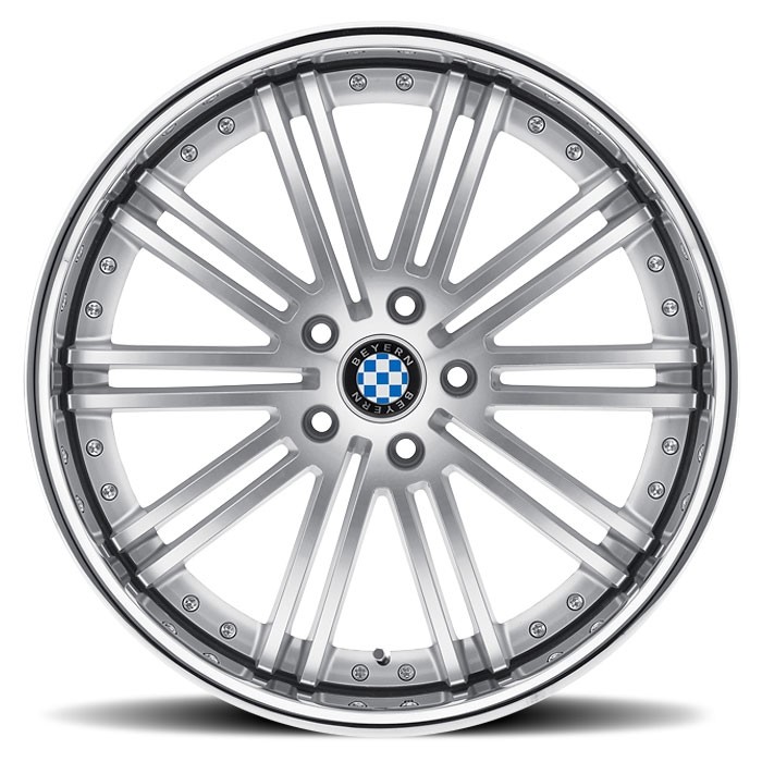 Velgen Beyern Baroque 20x9 5x120 ET19 Zilver Machined Face + Chr