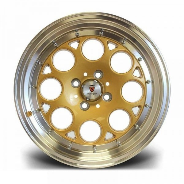 STUTTGART ST6 8x15 4X100 ET25 GOLD MACHINED Velgen