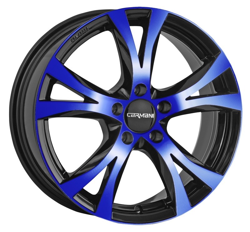 Velgen Carmani 9 Compete blauw 7.5x17 5x108 ET45