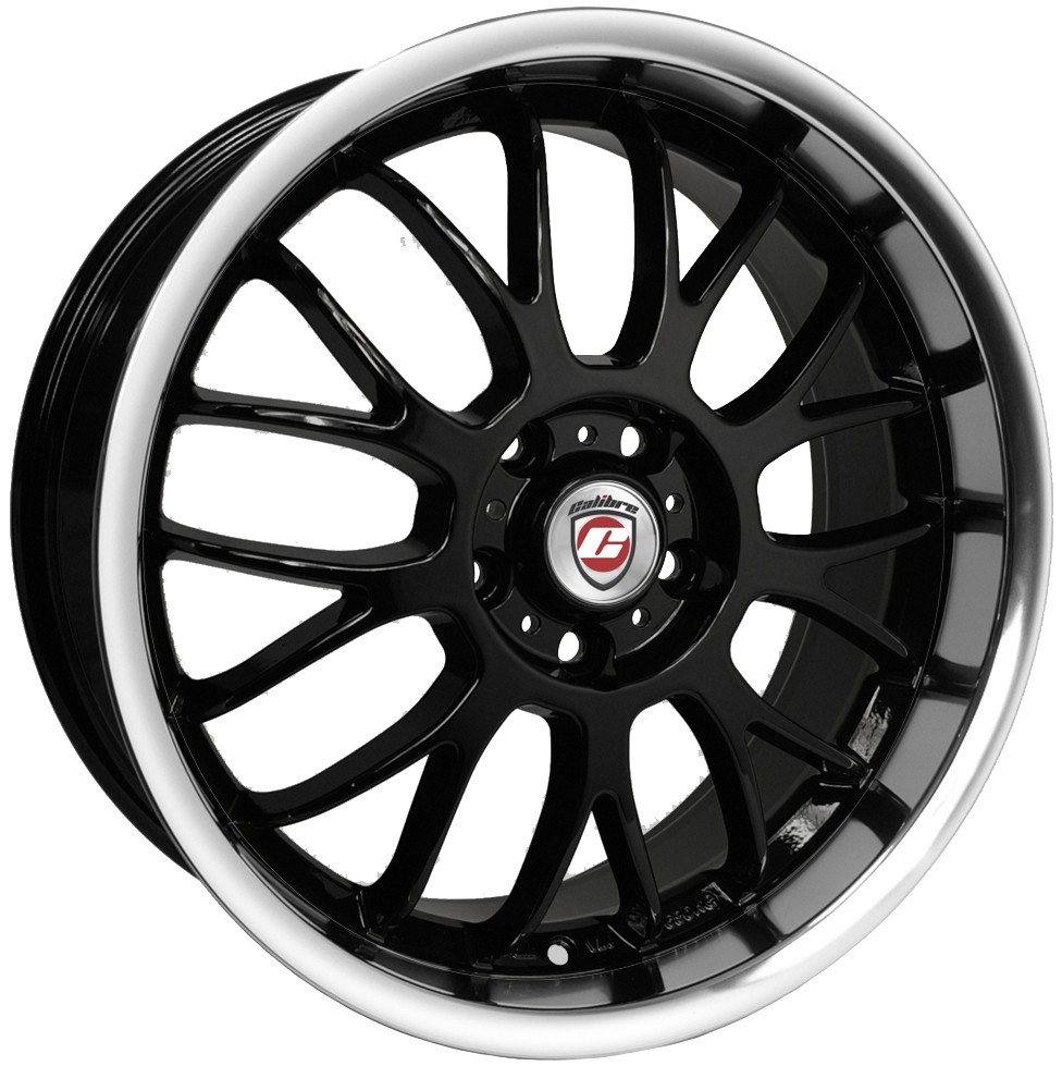 Velgen Calibre Askari 7x17 10x100 Black/Polished lip
