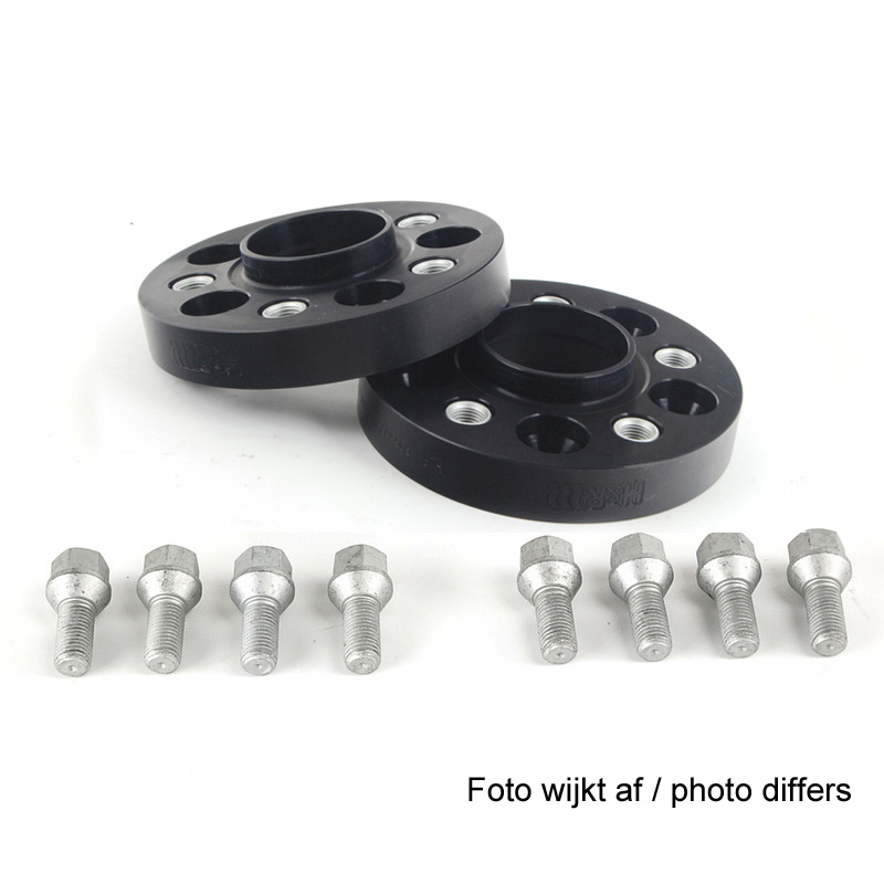 H&R DRA-Systeem Spoorverbreders 22mm 4x100 - Naaf 57,1mm - Boutmaat M12x1,5 -  Seat/Volkswagen - Zwart