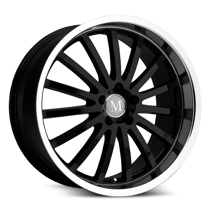 Velgen Mandrus Millenium 18x8,5 5x112 ET32 Glanzend Zwart + Mach
