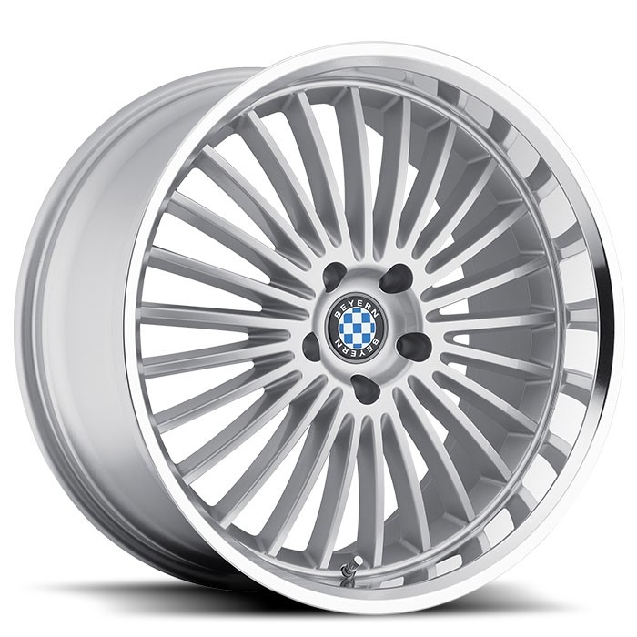 Velgen Beyern Multi 19x9,5 5x120 ET45 Zilver + Machined Rand