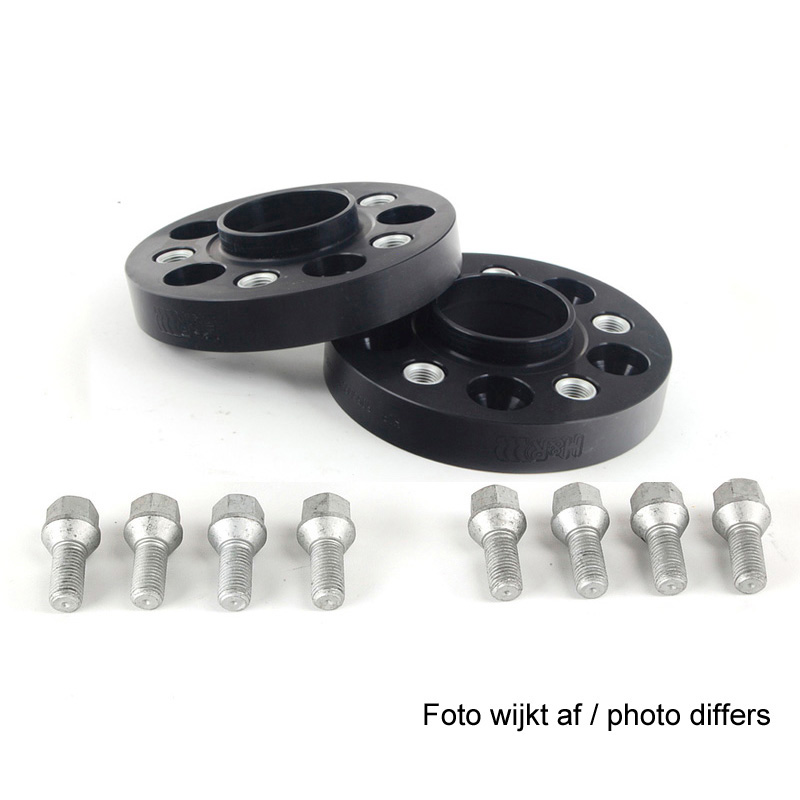 H&R DRA-Systeem Spoorverbreders 40mm 5x112 - Naaf 66,5mm - Boutmaat M15x1,25 -   Mercedes - Zwart