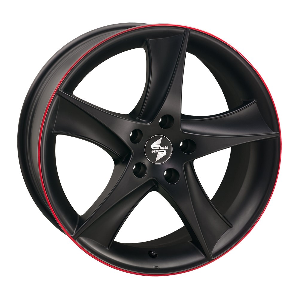 Velgen EtaBeta Jofiel zwart red 9x19 5x114,3 ET45