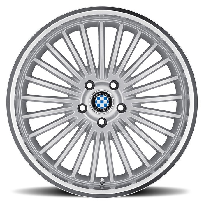 Velgen Beyern Multi 22x9,5 5x120 ET35 Zilver + Machined Rand