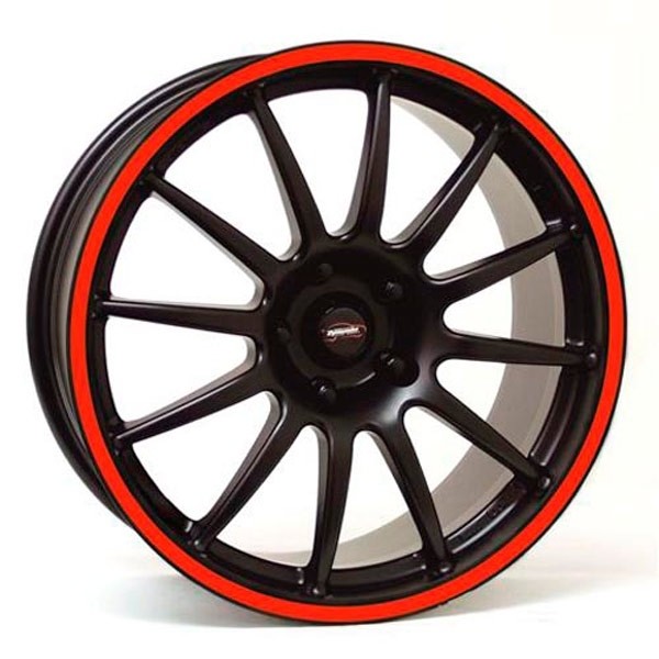 Team Dynamics Pro Race 1.2 7.5x17 4x100 ET 15 Mat Zwart + Rode R