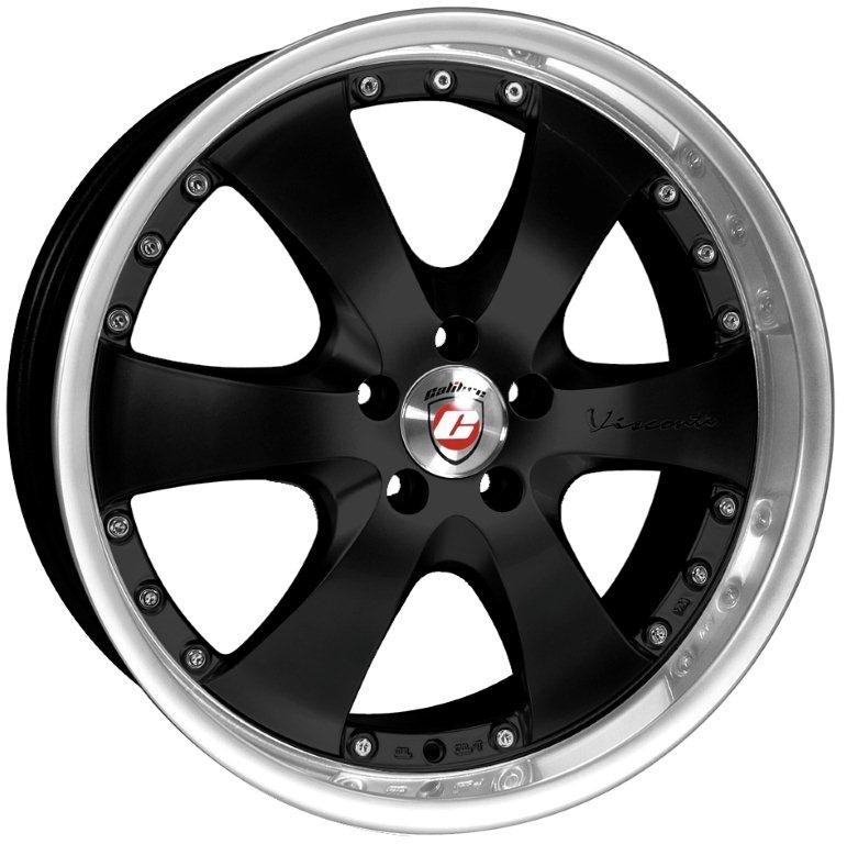 Velgen Calibre Voyage 8.5x20 5x120 Black/Polished lip