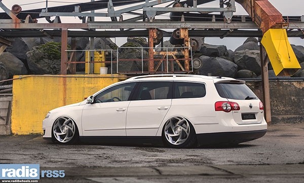 RADI8 S5 8.5x18 5x100 35 Gloss black machine face 66,6 Velgen