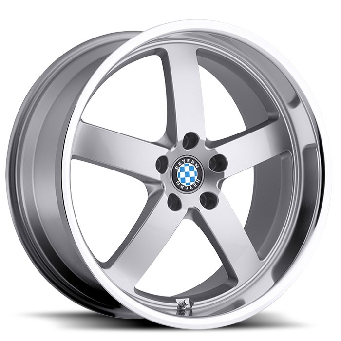 Velgen Beyern Rapp 19x9,5 5x120 ET30 Zilver + Machined Rand
