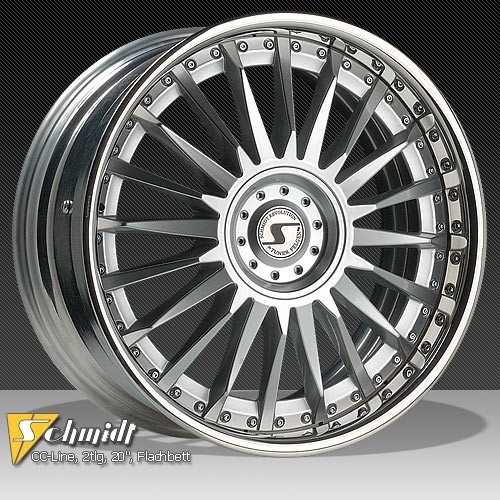 Schmidt CC Line Velgen (vlakke rand) 2dlg zilver 8,5x20