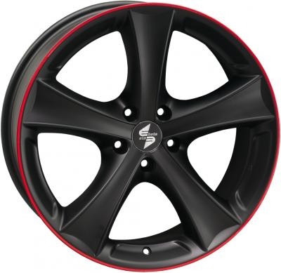 Velgen EtaBeta Tettsut zwart red 8x17 5x115 ET40