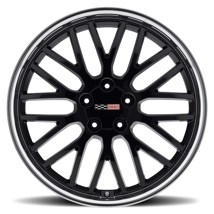 Velgen Cray Manta 18x9 5x120,65 ET50 Glanzend Zwart + Machined R